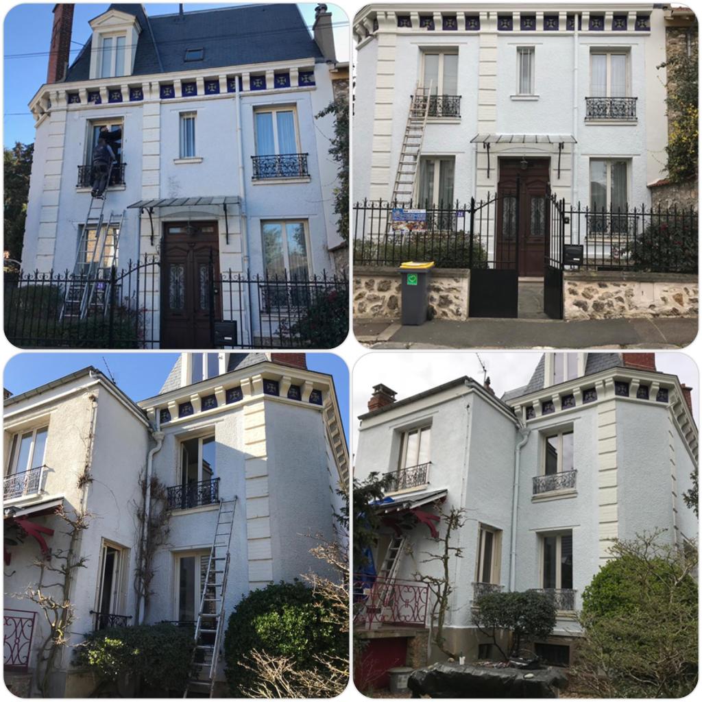 Ravalement facade maison bourgeoise acheres 78260