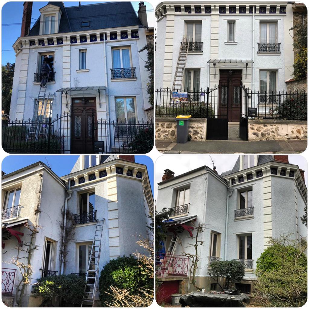 Ravalement facade maison vaux sur seine 78740